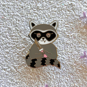 Raccoon Enamel Pin