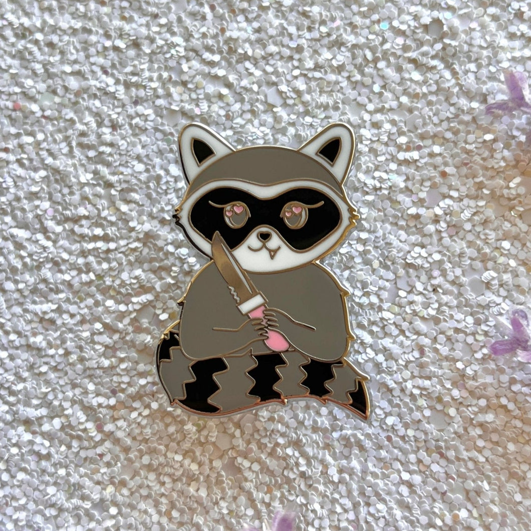 Raccoon Enamel Pin