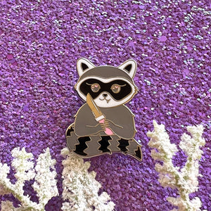 Raccoon Enamel Pin