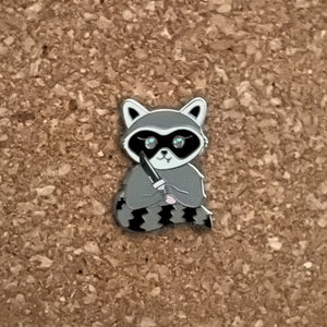 Raccoon Enamel Pin