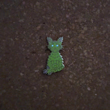 Load image into Gallery viewer, Cactus Cat Enamel Pin
