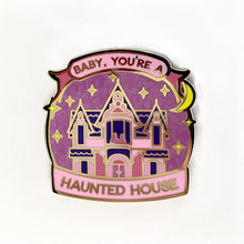 Load image into Gallery viewer, Haunted House Enamel Pin
